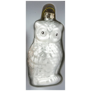 Weihnachtsbaumschmuck Eulen aus Glas-Set