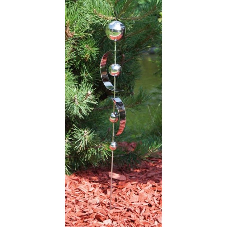 Gartenstecker aus Edelstahl, 70cm