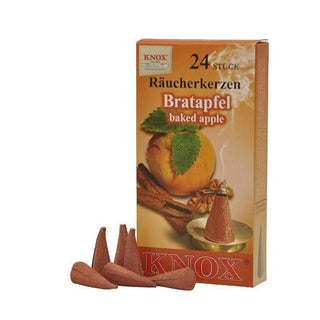 Hier abgebildet ist die Verpackung vom  Bratapfelduft. Die KNOX Räucherkerzen sehen rot aus. Bild 5.
