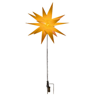 Adventsstern Ø 60 cm mit Bodenspieß in gelb