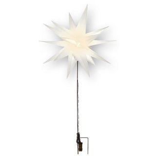 Adventsstern Ø 60cm mit Bodenspieß in weiß
