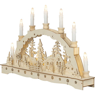 Lichterbogen Stadt Seitenansicht