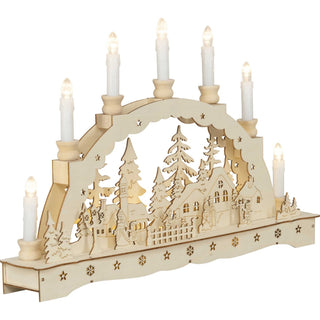 Lichterbogen Stadt Seitenansicht