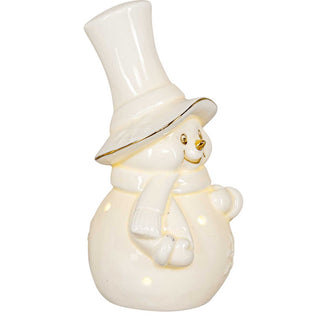 LED-Porzellan-Schneemann