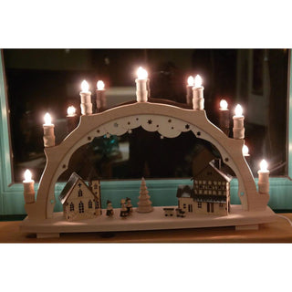 Abgebildet ist hier, der beleuchtete Schwibbogen in seiner vollen Schönheit. Bild 3.