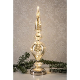 LED Weihnachtsdeko aus Mercury Glas | 5 Größen | 2 Motive