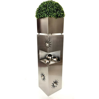 Metallsäule aus Edelstahl