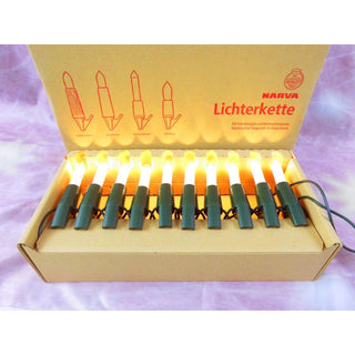 Diese 10-flammige Lichterkette ist für Schwibbögen und Weihnachtsbaumbeleuchtung geeignet.