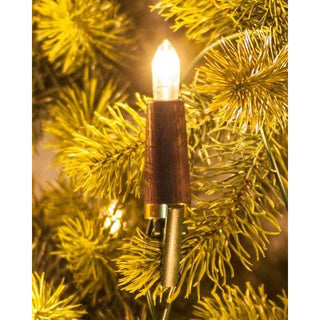 Diese Lichterketten gibt es in 3 verschiedenen Varianten und 2 Größen. Abgebildet ist hier eine Lichterkette mit hochwertigen dunklen Buche-Kerzen. Bild 2.