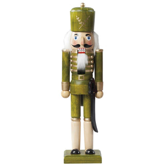 Nussknacker 25 cm lasiert | 3 Farben | grün