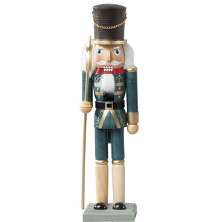 Nussknacker 25 cm lasiert | 3 Farben | blau