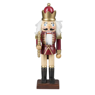 Nussknacker Soldaten 25 cm lasiert | rot