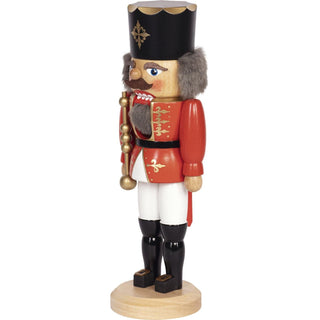 Seitlich abgebildet ist hier der Nussknacker König in rot. Bild 5.