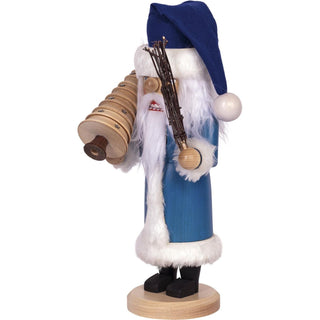 Seitlich abgebildet ist hier der blaue Nussknacker Weihnachtsmann. Bild 5.