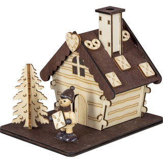 Räucherhaus Hänsel vor dem Knusperhaus