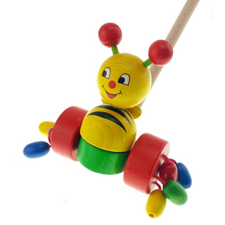 Schiebe-Biene in bunten Farben mit Schiebestab_1
