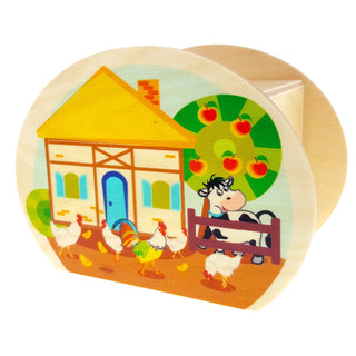 Spardose mit Bauernhof-Motiv mit Tieren, bunt bedruckt_2