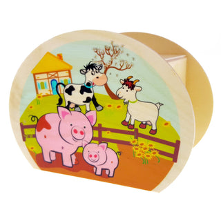 Spardose mit Bauernhof-Motiv mit Tieren, bunt bedruckt_1