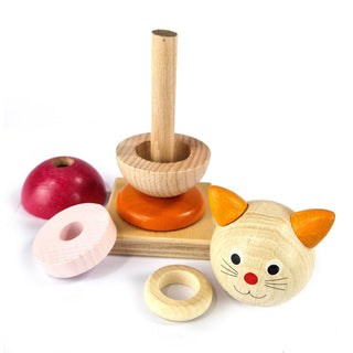 Stapelspiel "Katze", zerlegt, farbig, 14 cm_2