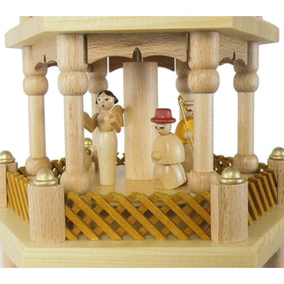 Abgebildet ist hier die 4.Etage. Hirten, Schafe und ein Engel sind auf dem Drehteller befestigt. Bild 3.