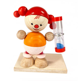 Farbige Zahnputzuhr "Lucia" mit einer halterung für die Zahnbürste